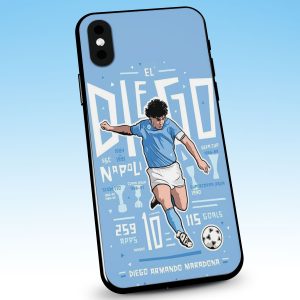 Cover per cellulare Tifosi biancoazzurri Maradona cartoon