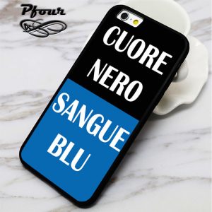 Cover per cellulare tifosi Nerazzurri Cuore Nero Sangue Blu