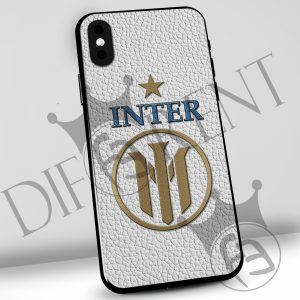 Cover per cellulare tifosi Nerazzurri EFFETTO PELLE BIANCA