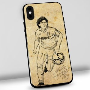 Cover per cellulare Tifosi biancoazzurri Maradona effetto matita
