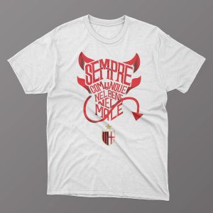 T-shirt tifosi Rossoneri sempre e comunque