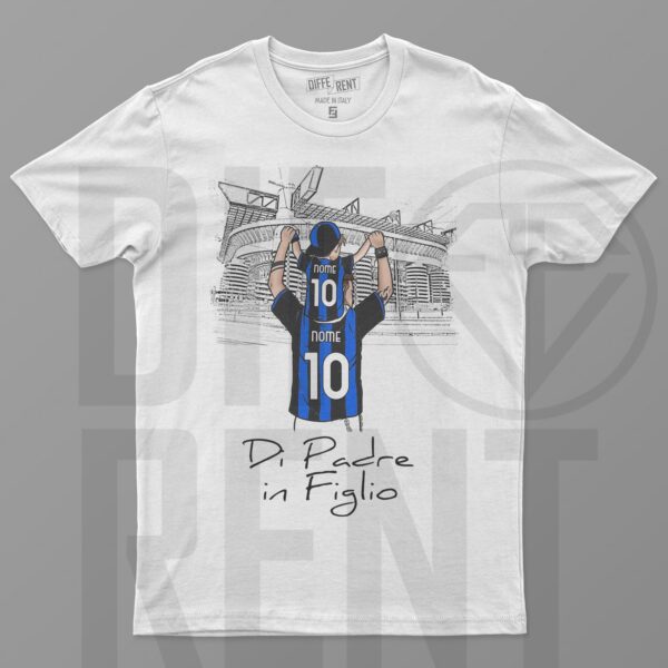 T-shirt tifosi nerazzurri, di padre in figlio