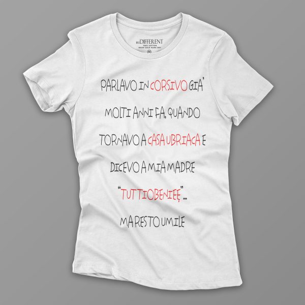 T-shirt Trendy parlare in CORSIVO - immagine 2
