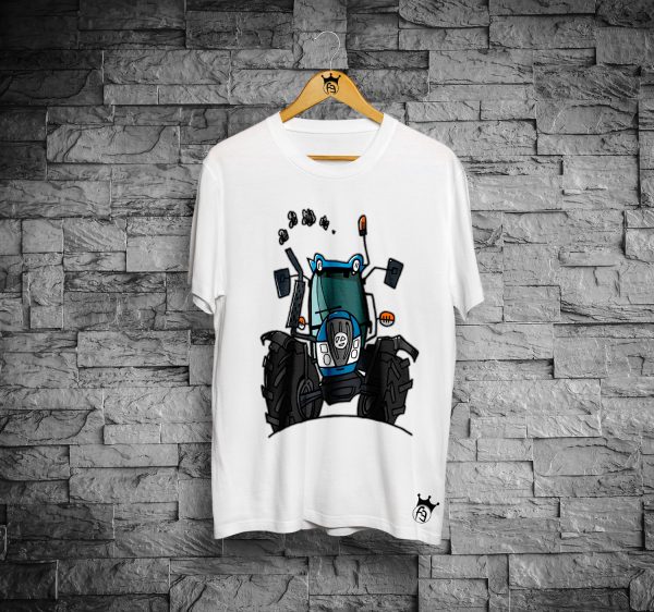 T-shirt Trattore, TRATTORE AZZURRO