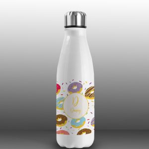Bottiglia Termica donuts, personalizzata con nome 500 ml