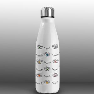 Bottiglia Termica Occhi, personalizzata con nome 500 ml