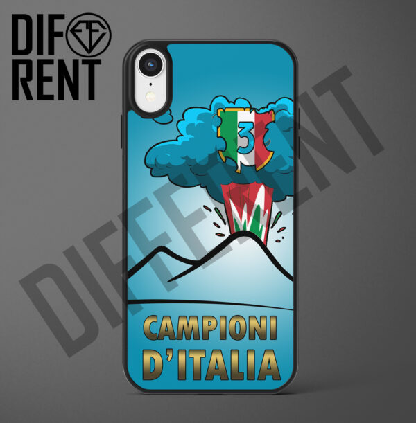 Cover per cellulare tifosi Azzurri Napoli Campione D'italia Vesuvio
