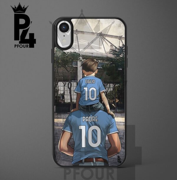 Cover per cellulare Tifosi Biancoceleste Di padre in figlio 24 con nome e numero