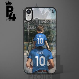 Cover per cellulare Tifosi biancoazzurri Di padre in figlio 24 con nome e numero