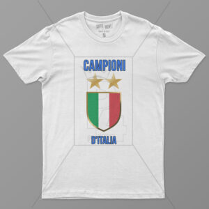 T-shirt tifosi nerazzurri, campioni D'italia seconda stella