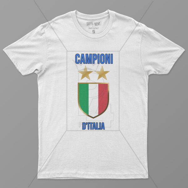 T-shirt tifosi nerazzurri, campioni D'italia seconda stella